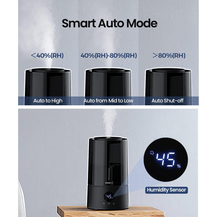 Rose Purifiers Cool Mist Steam Console Humidifier with Adjustable